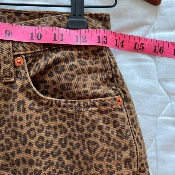 RE/DONE 70S BOOTCUT LEOPARD TWILL JEAN NWT - Picture 12 of 16
